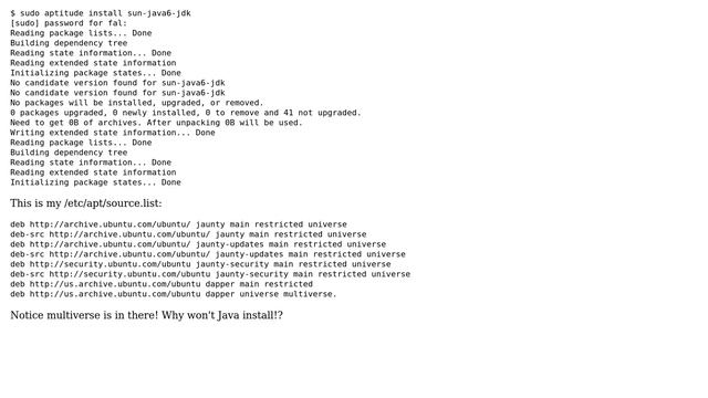 Why can't I install Java via "sudo aptitude" in Ubuntu? (3 Solutions!!) смотреть онлайн