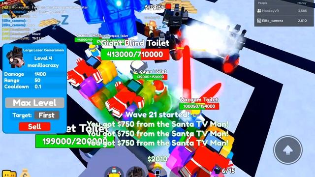 Large Laser Camera Man Showcase