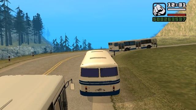[driver № 2] ЛАЗ-695, маршрут 106 (осн), № Р 032 ХТ 96 (GTA SA) смотреть онлайн