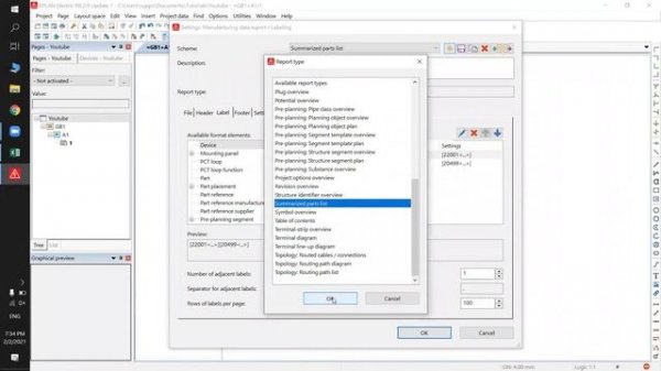 Export Custom Parts List in Excel | EPLAN Electric P8