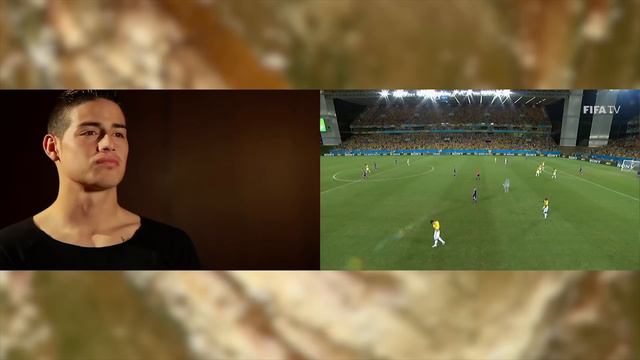 James Rodriguez watches Brazil 2014 смотреть онлайн