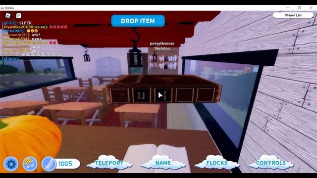 Скелетон ест конфеты! игра на Хэллоуин | roblox feather family skeleton | Multikplayer смотреть онлайн