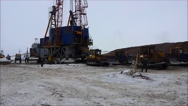 Переезд буровой установки.wmv смотреть онлайн