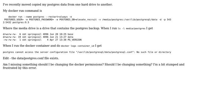DevOps & SysAdmins: Postgres in a docker container not working - constantly restarting смотреть онлайн