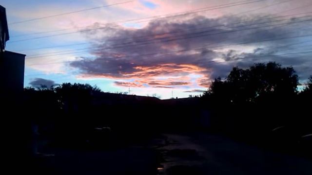 Осенний Зеленодольск.Закат. смотреть онлайн