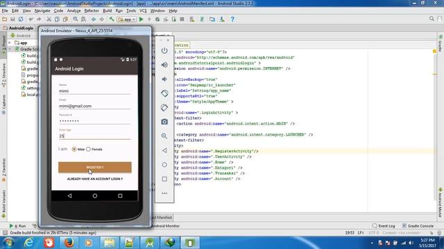 Login,Json,Tabhost,Mysql Android Studio смотреть онлайн