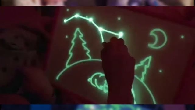 Drawing with Light. Glow in the dark drawing board. смотреть онлайн