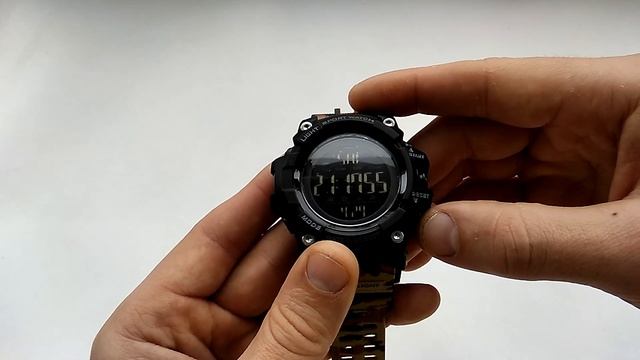 Большие часы Skmei 1384 в стиле Casio G-Shock и их подробный разбор смотреть онлайн