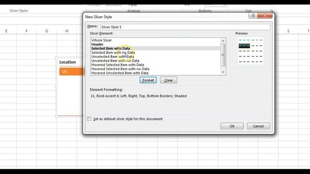 Custom Style for Slicers in Excel смотреть онлайн