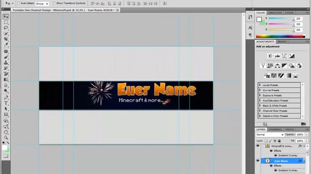 Photoshop #2 Kanal Banner erstellen ! смотреть онлайн