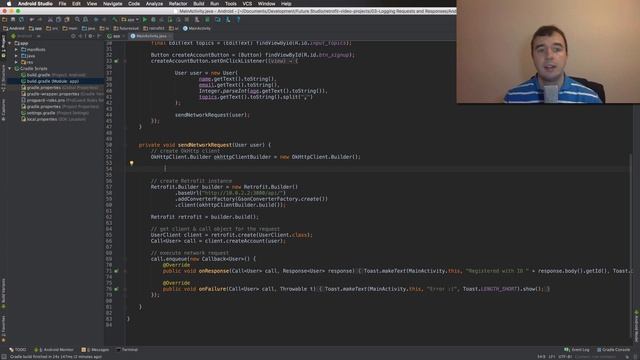 Retrofit Tutorial — Log Requests and Responses смотреть онлайн