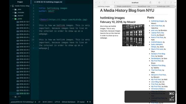 Using images, videos, and audio files in a Markdown post смотреть онлайн