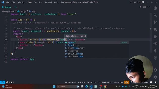 useReducer hook in React Js | Complete React Course in Hindi #14 смотреть онлайн