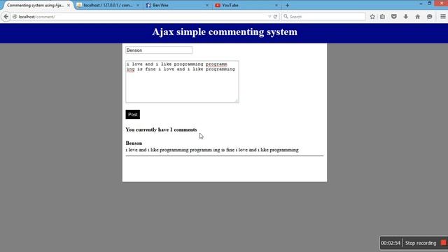 0 PHP Ajax Commeting system смотреть онлайн
