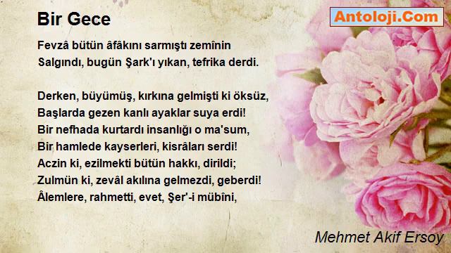 Mehmet Akif Ersoy - Bir Gece смотреть онлайн