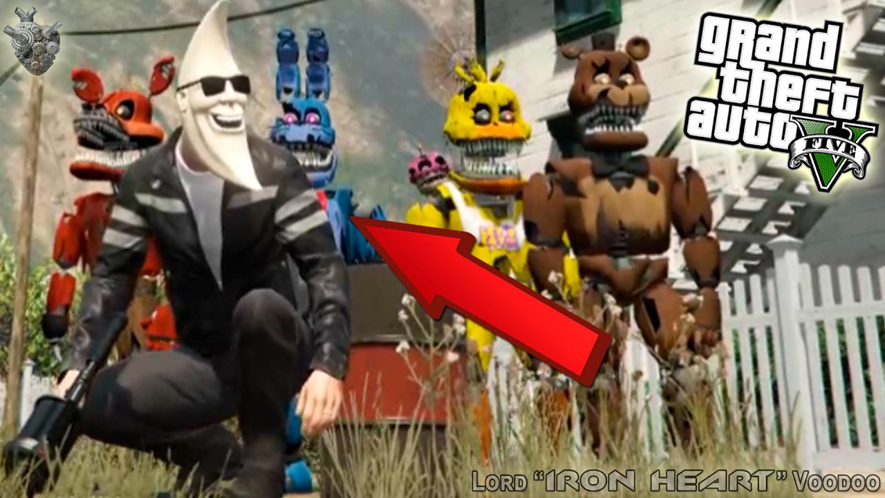 ГТА 5 МОДЫ! АНИМАТРОНИКИ FIVE NIGHTS AT FREDDY'S СБЕЖАЛИ ОТ MOONMAN! ОБЗОР МОДОВ GTA V! GTA 5 MODS смотреть онлайн