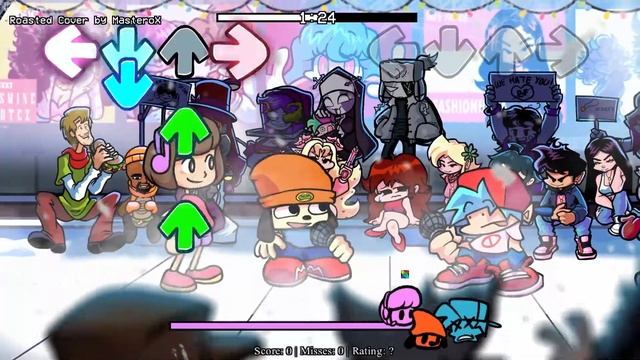 Friday Night Funkin' - "Roasted" but Parappa & Melodii Roasts BF (Roasted BPM) смотреть онлайн