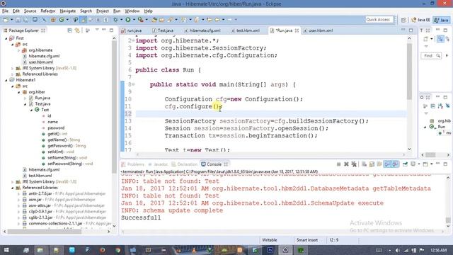 hibernate Tutorial 6 Hibernate First Program part 4 Saving data into the database смотреть онлайн