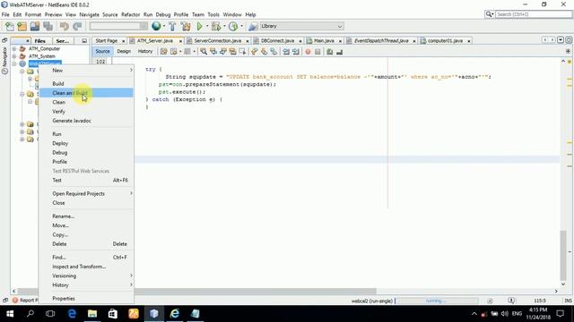 web services project in java- ATM system with source code смотреть онлайн