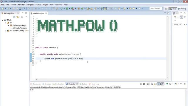 Java MethodenTutorial -5- für Anfänger "Math.pow()" Deutsch смотреть онлайн