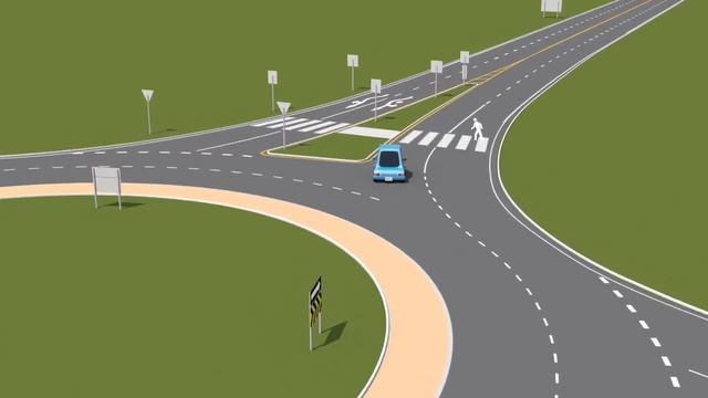How to yield, enter and exit when using a roundabout смотреть онлайн