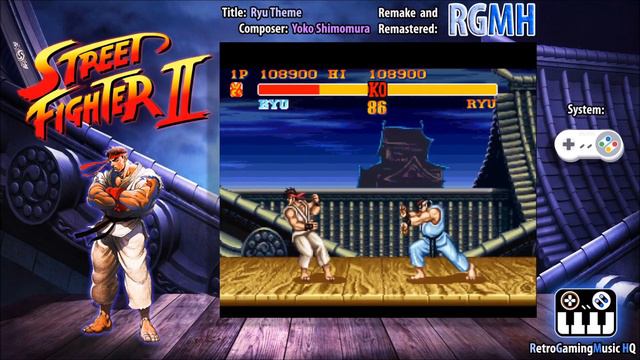 Street Fighter 2 - Ryu's Theme [SNES] Remake HQ Music смотреть онлайн