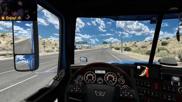 Western Star 5700XE w/ DD16 | ATS Gameplay 4K + wheel cam | Amarillo - Pueblo смотреть онлайн