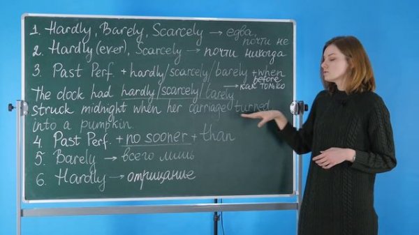 Как использовать HARDLY, SCARCELY, BARELY и NO SOONER