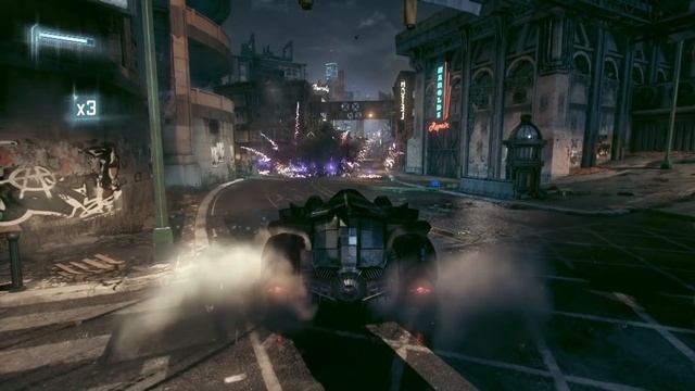 Official Batman: Arkham Knight -- Batmobile Battle Mode Gameplay смотреть онлайн