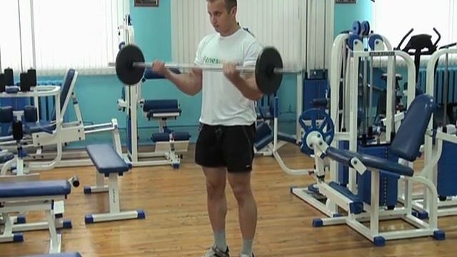 №001 — Подъем штанги на бицепс смотреть онлайн