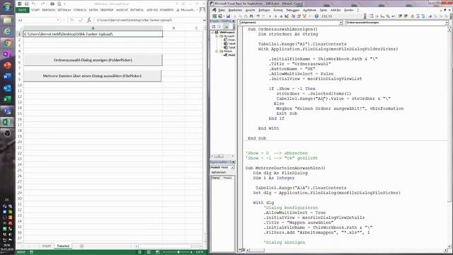 119. Excel-VBA: Auf dem richtigen Pfad!? Ordner und Dateien über das FileDialog-Objekt auswählen смотреть онлайн