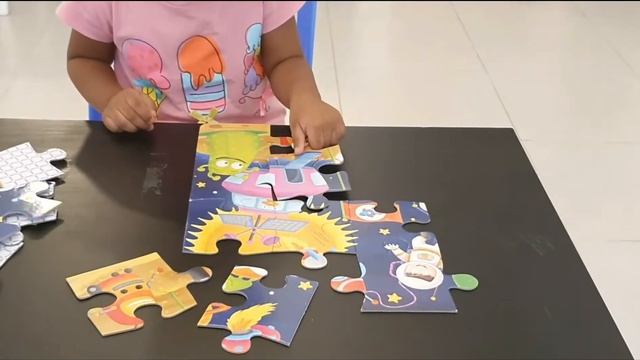 Kids space Puzzle/3years old baby Puzzle/jigsaw Puzzle/kids puzzle games/puzzles for toddlers смотреть онлайн