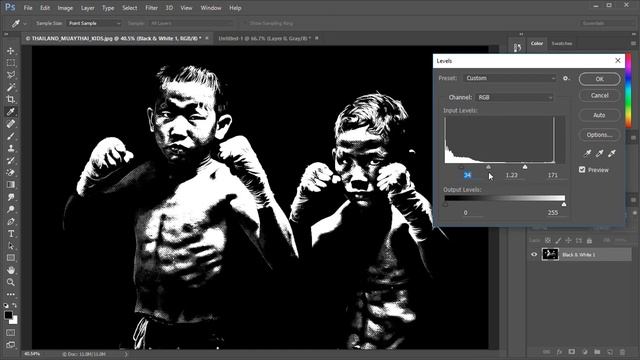 Complete Tutorial turning a photo into a 2 color screen print ready artwork file смотреть онлайн