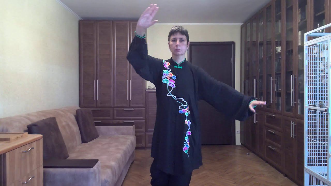 Тайцзи-цюань Ян 24 формы. Жилякова Людмила ведущий инструктор "Ассоциации Даоинь России" смотреть онлайн