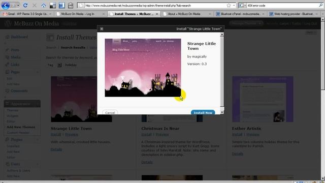 WordPress Tutorial - How to Change Install & Activate a New Theme смотреть онлайн