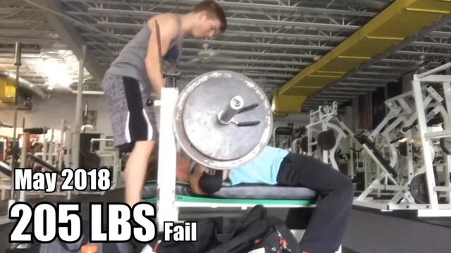 Bench Press Progression | 100 LBS - 270 LBS смотреть онлайн