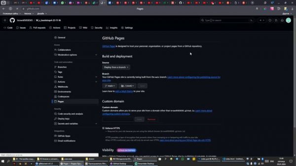 Сервис GitHub Pages для просмотра простых проектов в браузере