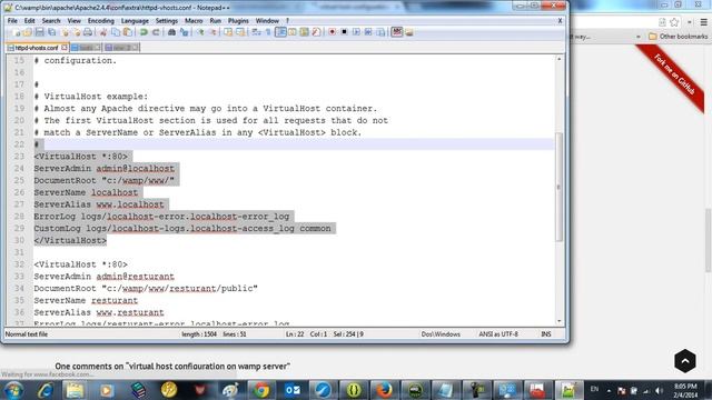 Virtual Host Configuration and enable external access to wamp server смотреть онлайн