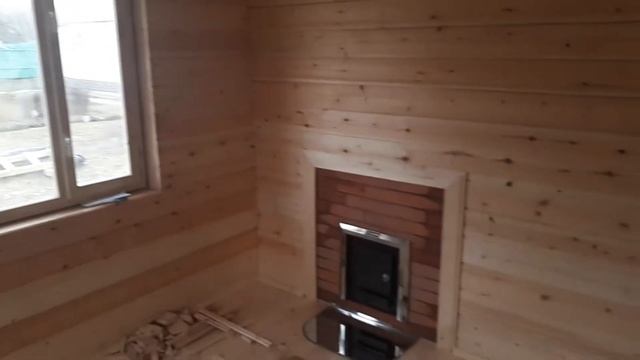 Баня из сухого бруса 6x4 Рона смотреть онлайн