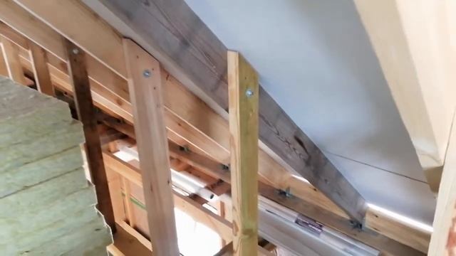 Каркасная баня своими руками. Утепление мансарды. Начало.