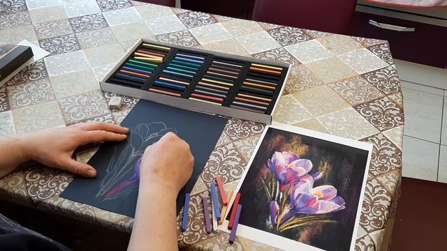 Мастер класс крокусы пастелью смотреть онлайн