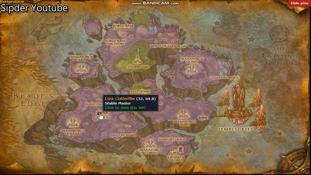 Netherstorm Stable Master Location WoW TBC смотреть онлайн