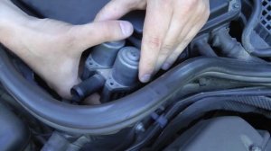 Чистим клапана печки на Mercedes w210
