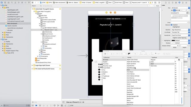 Font family display issue faced while working in Xcode смотреть онлайн