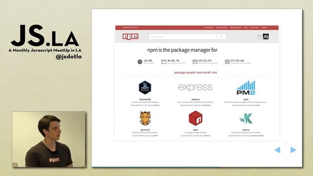 Ben Coe: npm-Registry@2.0 | JS.LA April 2015 смотреть онлайн