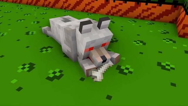 Wolf Life: Wolf Saves Villager From Zombie - Minecraft Animation