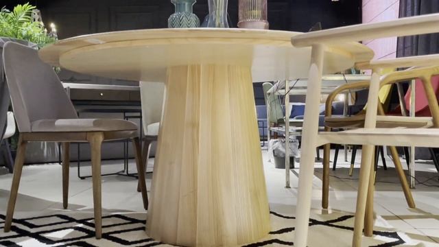 круглый обеденный стол из дерева OAK ROUND смотреть онлайн