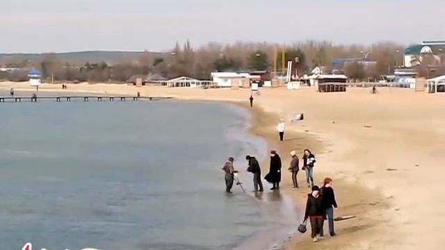 Анапа, центральный пляж 14 марта 2013 смотреть онлайн