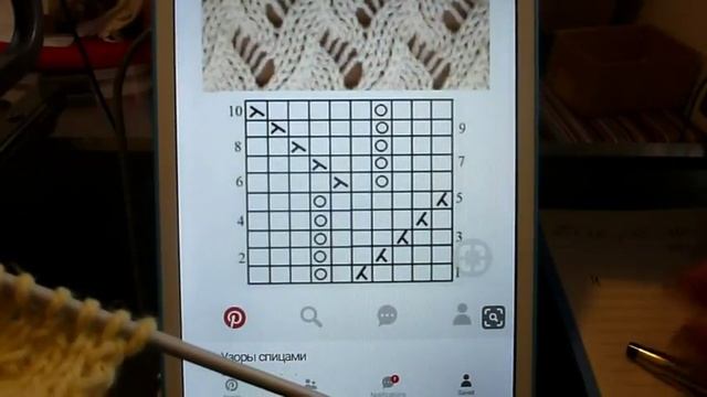 Схема вязания спицами #3 #Вязание для начинающих