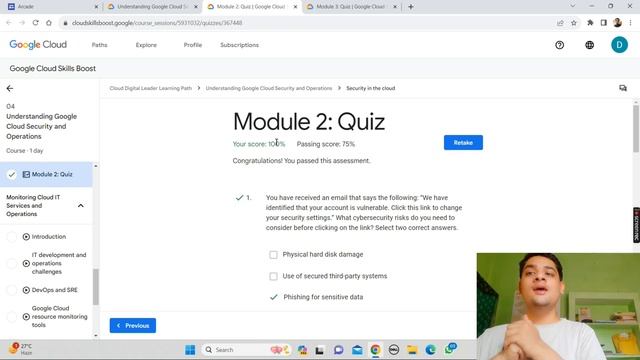 Understanding Google Cloud Security and Operations || Module-2 || Quiz-2 Solution || Qwiklabs Arcad смотреть онлайн